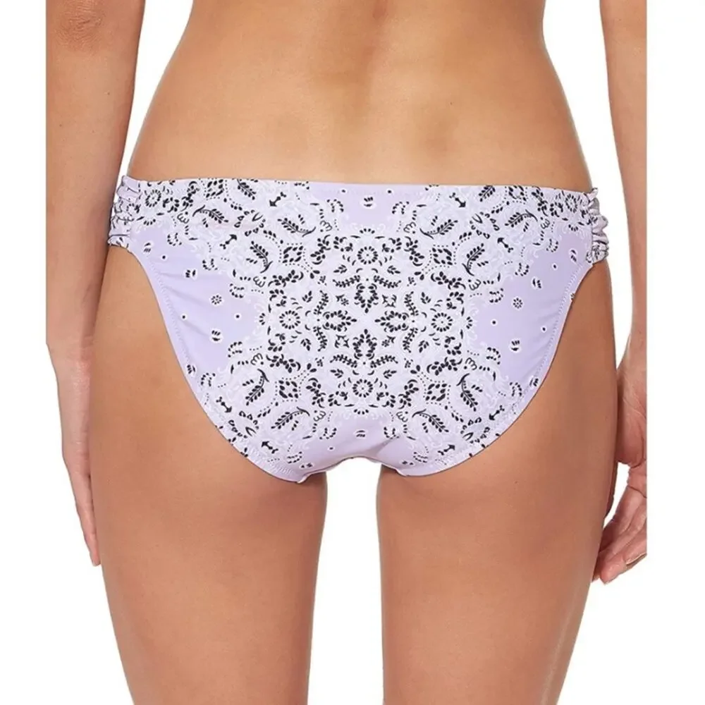 Jessica Simpson LAVENDER Side Shirred Swim Bottom